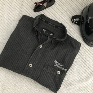 Harley Davidson Long Sleeve Button Down Shirt